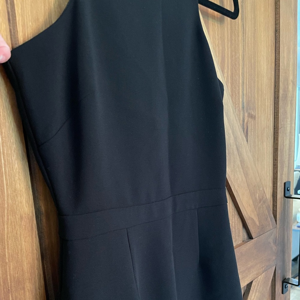 J. Crew Byzantine Cutaway Crepe Cocktail Black Dress Size 00 - Picture 2 of 4